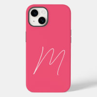 Monogrammed Modern Plain Initial Script Feminine