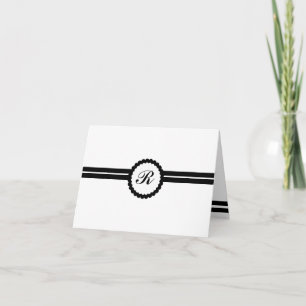 Monogrammed Multipurpose Professional Note Card