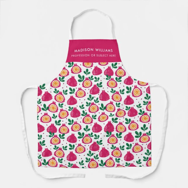 monogrammed,name, apron (Front)