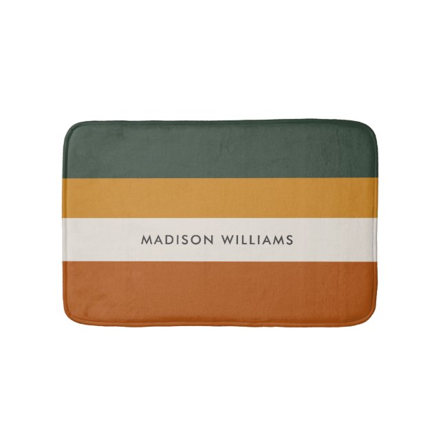 monogrammed,name, bath mat (Front)