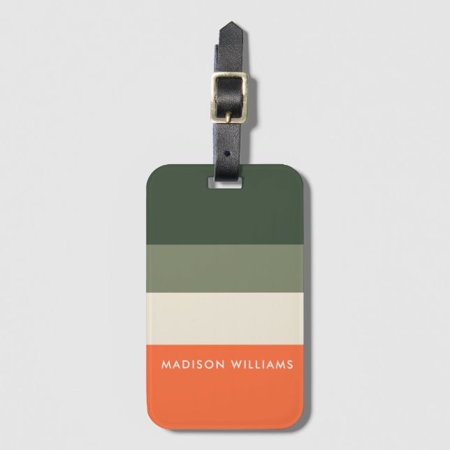 monogrammed,name, luggage tag (Front Vertical)