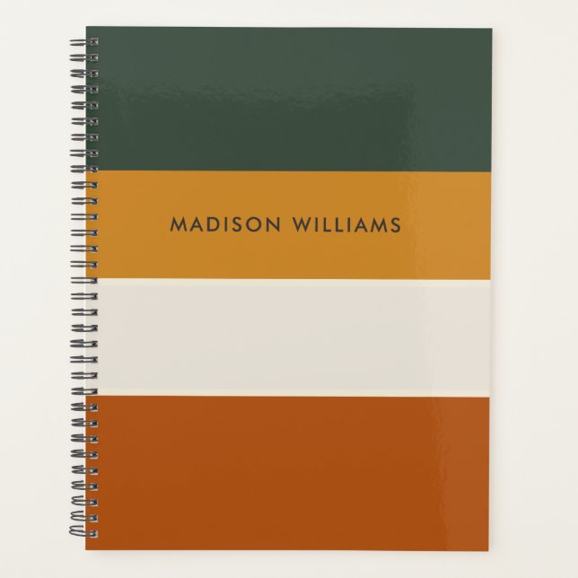 monogrammed,name, planner (Front)