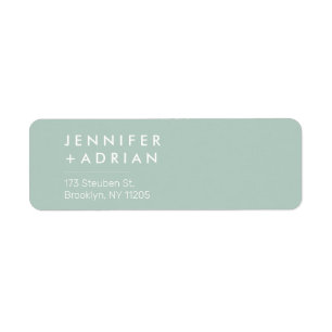 monogrammed,name, return address label