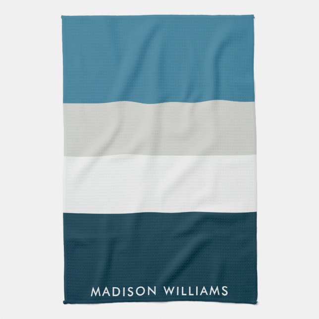 monogrammed,name, tea towel (Vertical)
