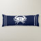 Monogrammed Navy Blue White Crab Nautical  