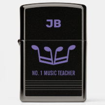 Monogrammed No. 1 Music Teacher Zippo Lighter