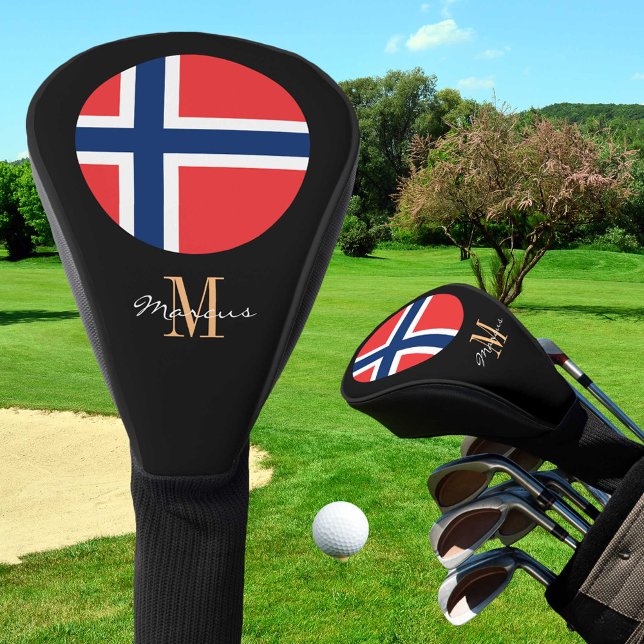 Monogrammed & Norway Flag Golf Clubs Covers (Creator Uploaded)