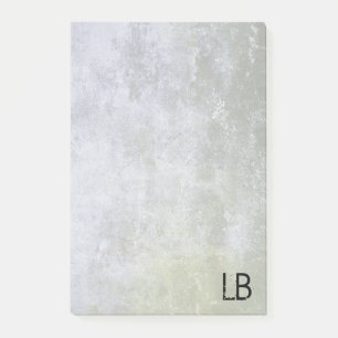 Monogrammed Old Stone Wall Grunge Texture Post-it Notes