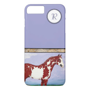 Monogrammed Overo Paint Horse iPhone 8 Plus/7 Plus Case