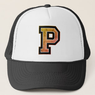 Monogrammed "P" Initial Trucker Hat
