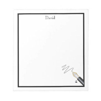 Monogrammed Pen Note Pad