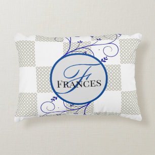 Monogrammed Personalised Accent Pillow