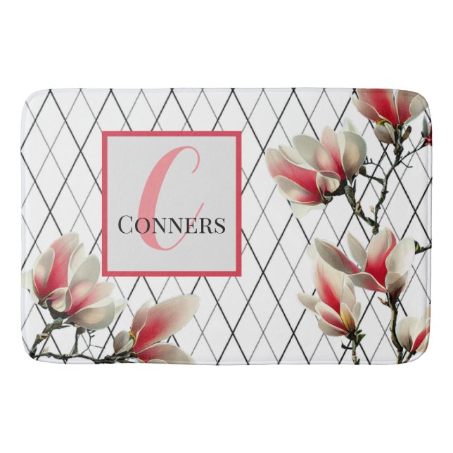 Monogrammed Personalised Bathroom Rug (Front)