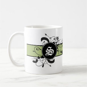 Monogrammed Personalised Fancy Flourish Coffee Mug
