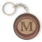 Monogrammed Personalised Keychain for Men