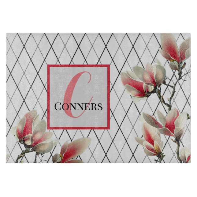 Monogrammed Personalised Kitchen Cutting Board (Front)