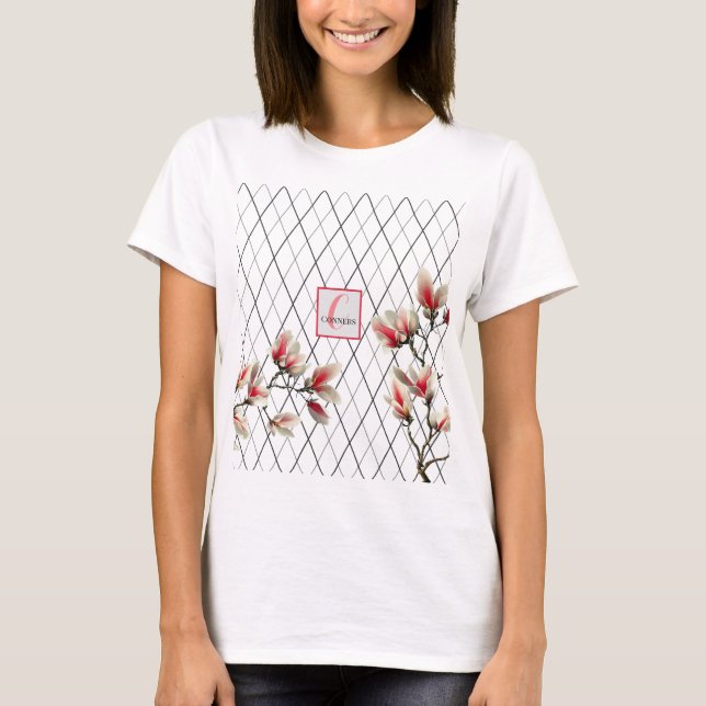 Monogrammed Personalised Women's T-Shirt (Front)