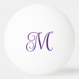 Monogrammed ping pong ball