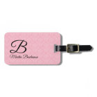 Monogrammed Pink Damask for Travelers