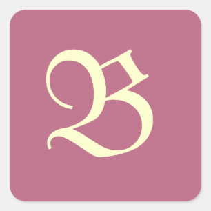 Monogrammed Pink Sticker