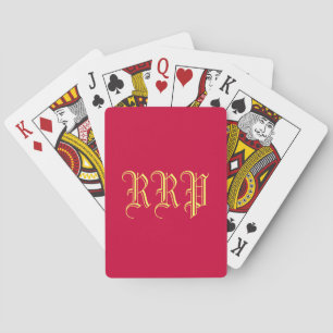 "Monogrammed" Playing Cards