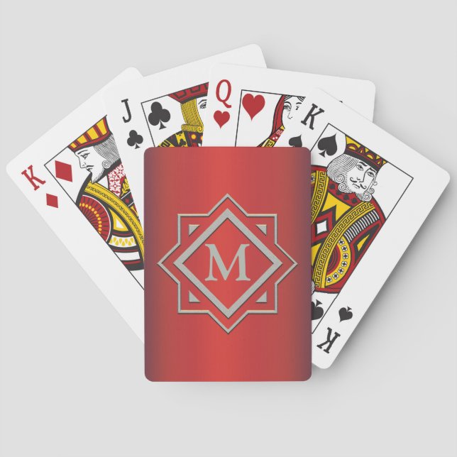 Monogrammed Playing Cards (Back)