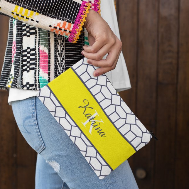 Monogrammed Print Cut Sew Bag (Celebrate someone special with this lovely monogrammed accessory bag! )