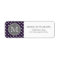 Monogrammed Purple White Polka Dot Pattern