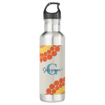Monogrammed Radiant Aegean Summer Dot Mandala
