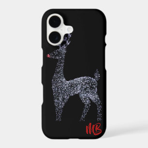 Monogrammed Reindeer Christmas Lights Holidays