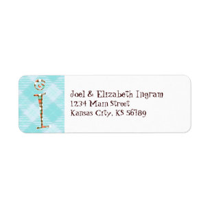 Monogrammed Return Address Label