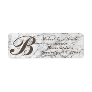 MONOGRAMMED-RETURN ADDRESS LABELS