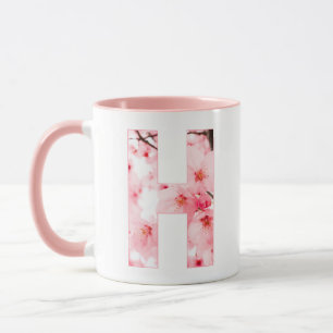 Monogrammed Sakura Mug with Customizable Name