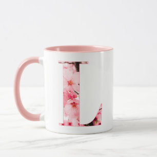 Monogrammed Sakura Mug with Customizable Name