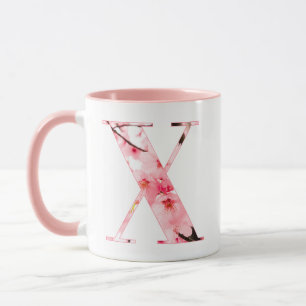 Monogrammed Sakura Mug with Customizable Name