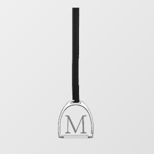 Monogrammed Single Stirrup Iron Elegant Equestrian