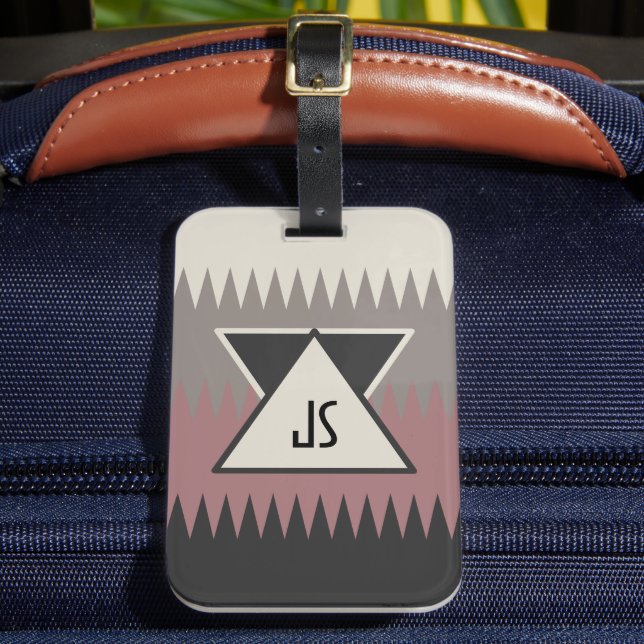 Monogrammed Southwestern Style Luggage Tag (Front Insitu 2)