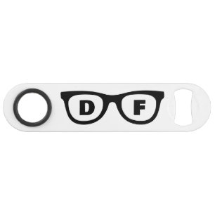 Monogrammed spectacles custom speed bottle opener