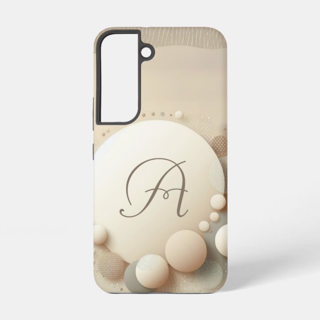 Monogrammed Sphere Harmony Samsung Galaxy S22 Case (Back)