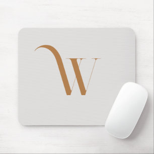 Monogrammed Stylish Wood Colors  Mouse Pad