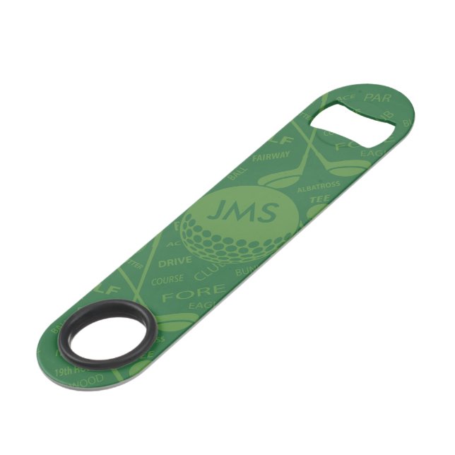 Monogrammed Subtle Golfer Pattern (Front Angled)