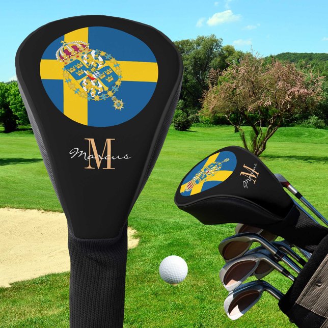 Monogrammed & Sweden Flag Golf Clubs Covers (Creator Uploaded)