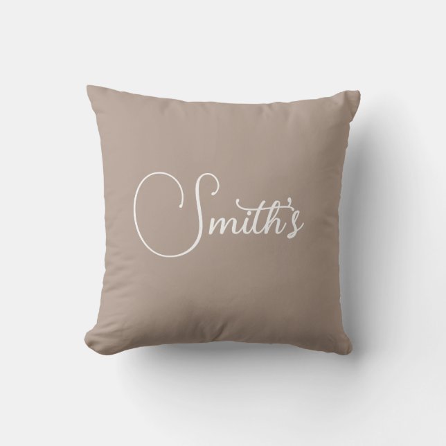 Monogrammed Throw Pillow (Front)
