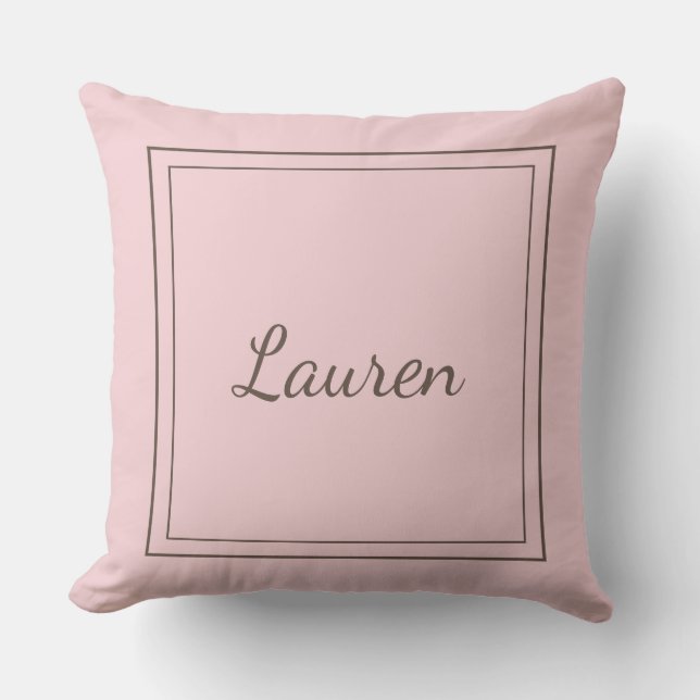 Monogrammed Throw Pillow (Front)