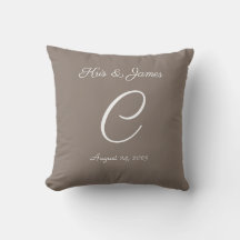 Monogrammed Throw Pillow