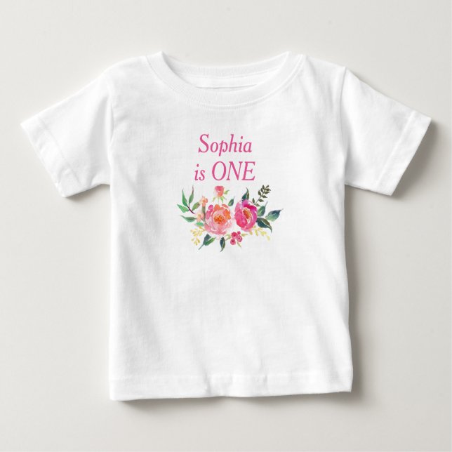 Monogrammed toddler Age T-Shirt (Front)