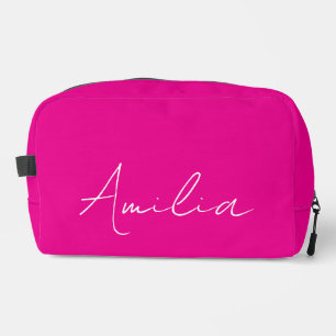 Monogrammed Toiletry Bag, Personalised bridesmaid  Dopp Kit