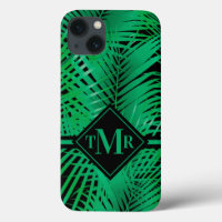 Monogrammed Tropical Palm