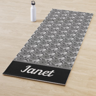 Monogrammed Turtle Mandala Yoga Mat