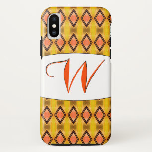 Monogrammed W Phone Case In Double Black Diamond